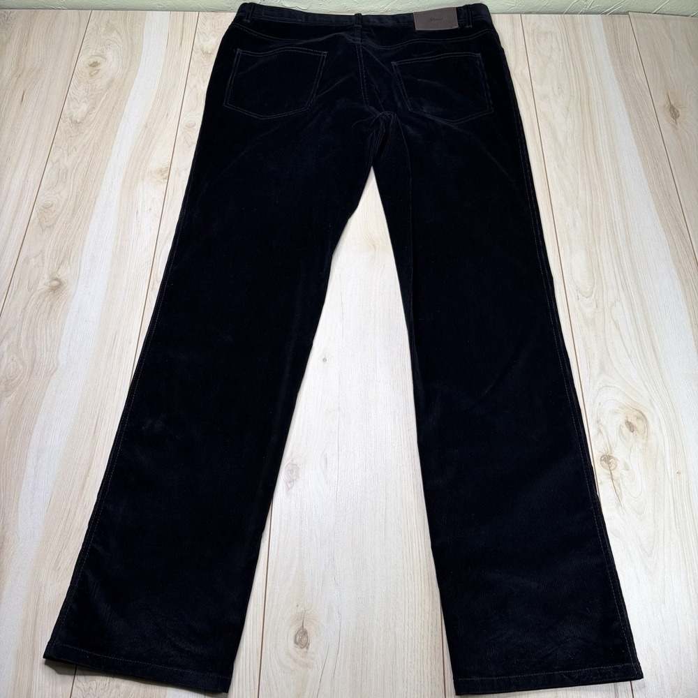 Brioni STELVIO Soft Cotton Luxury Corduroy Black Pants Mens 38x35 Italy - Picture 14 of 16